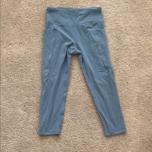 Athleta Kids Leggings in Soft Blue